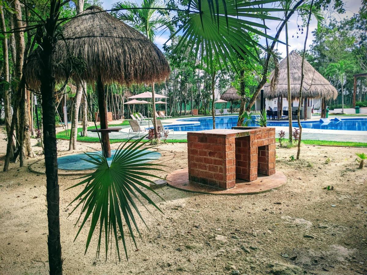 2-Bedroom Condo By The Jungle W/ Swimming Pool Пуэрто-Морелос Экстерьер фото